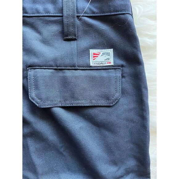 🆕 Tyndale FR Men's Flame Resistant Cargo Pants Navy Blue Workwear 33x32 - Picture 5 of 11